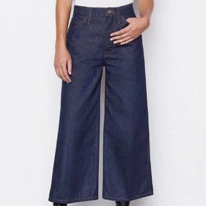 NWOT Frame Denim Le Italien Wide Crop Jeans